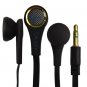 Black 3.5mm Stereo Earphones Headphones Earbuds Headset Flat Tangle Free Cable #13194