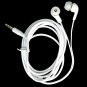White 3.5mm 2M 2 Meters Long In-Ear Cable Earbuds Headphones Earphones Headset #13201