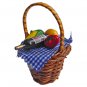 Basket Fruits Wines 1/6 for Barbie 12"" Dolls Doll's House Dollhouse Miniature #13304