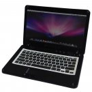 Black Metal Laptop MacBook 16:10 1/12 Scale Doll's House Dollhouse Miniature #13313