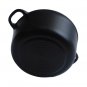 Black Enameled Cast Iron Cookware Pot 1/12 Doll's House Dollhouse Miniature #13319