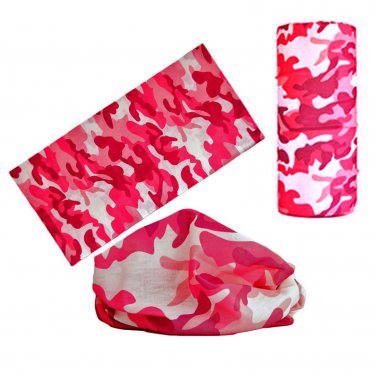 Pink Camouflage Adult Women's Men's Cycling Hiking Scarf Bandana Bandanna Gear #13301