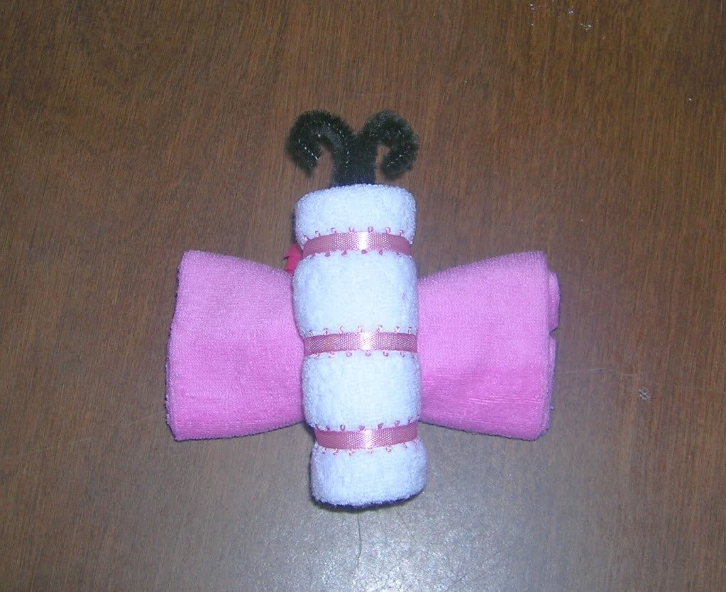 *NEW* MINI WASHCLOTH BUTTERFLY INSTRUCTIONS HOW TO