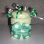 DIAPER CUPCAKE WITH WASHCLOTH CANDY MINT TOPPER