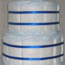 ~ GRAND UNDECORATED DIAPER CAKE ~ 40 PAMPERS SWADDLERS