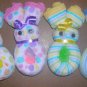 DELUXE WASHCLOTH BUNNY BABY SHOWER FAVOR-DIAPER CAKES