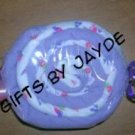 BURP CLOTH CANDY MINT SWIRL ~ BABY SHOWER FAVOR