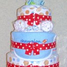 ~~L@@K~~ELITE SPORTS 3 TIER DIAPER CAKE FOR A BOY