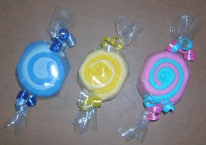 WASHCLOTH CANDY MINT~UNKNOWN~NEUTRAL~BABYSHOWER FAVOR ~