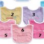 BIB ROLL FOR GIRL BABY SHOWER FAVORS-DIAPER CAKES