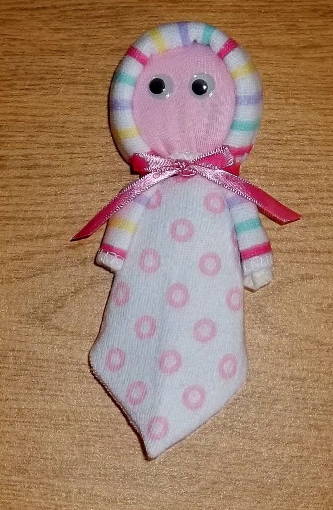 WASHCLOTH BABY DOLL BABY SHOWER FAVOR OR GIFT