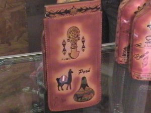 NEW LEATHER EYEGLASSES CASE FROM CUSCO PERU
