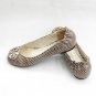 Tory Burch Reva Grey Roccia Snake Ballet Flat Size US 5-10