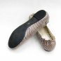 Tory Burch Reva Grey Roccia Snake Ballet Flat Size US 5-10
