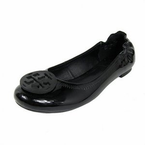 TORY BURCH REVA BALLERINA BLACK FLAT SHOES SIZE US 5-10