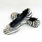 Tory Burch Black White Zebra Reva Pony Hair Flats Size US 5-10