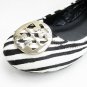 Tory Burch Black White Zebra Reva Pony Hair Flats Size US 5-10