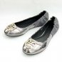 NIB Tory Burch Silve/Snake Romy Ballet Flats Shoes SIZE US 5-10