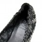 Tory Burch Reva Lizard Black Embossed Leather Flat Coconut SIZE US 5-10