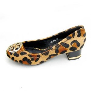 TORY BURCH REVA LEOPARD BALLERINA BALLET heeled shoes SIZE US 5-10