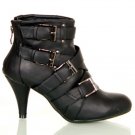 Black Buckle Ankle Boots SIZE 4