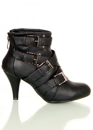 Black Buckle Ankle Boots SIZE 4