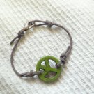 Bracelet - Leather, Copper, and Turquoise