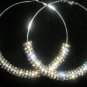 SALE! BASKETBALL WIVES Gold and Silver Charm Hoop Fashion Earrings-LARGE