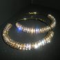 SALE!! Gold Crystal Charm Hoop Earrings-LARGE Basketball Wives