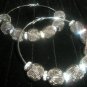 Pewter Mesh Hoop Earrings - LARGE Basketball Wives Inspired