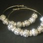 Crystal Pave Hoops SILVER