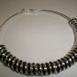 NEW ITEM! BASKETBALL WIVES Black and Silver Charm Hoop Fashion Earrings-LARGE