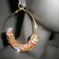 NEW ITEM! BASKETBALL WIVES Multi-Colored SQUARE Charm Hoop Fashion Earrings-SMALL