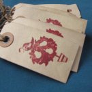 Tea stained Christmas Tags