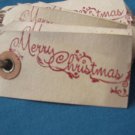 Tea stained Christmas Tags