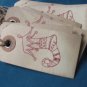 Tea stained Christmas Tags