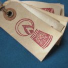 Tea stained Christmas Tags