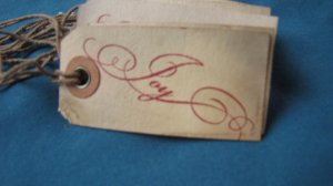 Tea stained Christmas Tags