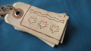 Tea stained Christmas Tags