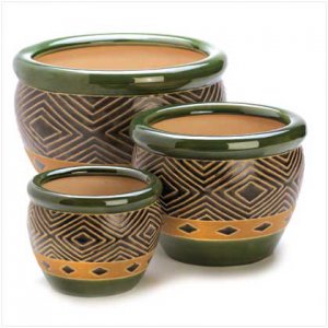 Jade Planter Trio