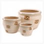 Checker Planter Trio