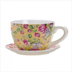 Rose Teacup Planter
