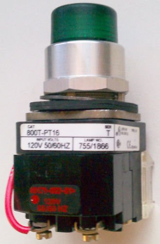Allen Bradley 800T-PT16 Pilot Light Green 120 Volt 4,13