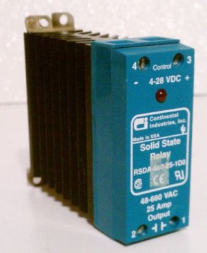 Continental RSDA-660-25-1D0 Solid State Relay 25 Amp