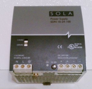 SOLA SDN 10-24-100 Power Supply 115/230 to 24 Volt 10A