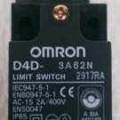 Omron D4D-3A62N Safety Limit Switch Type 4 2 Amp 400 Volt DPST NO/NC Roller Arm
