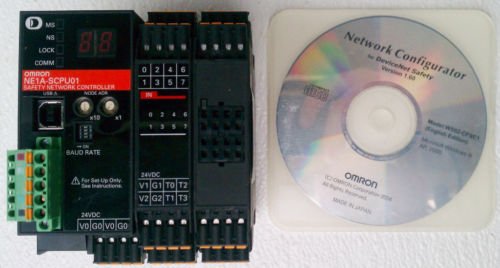 Omron NE1A-SCPU01-V1 Safety Network Controller 16 Input 8 Output 24 Volt DC
