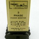 Time Mark A258B Power Monitor 3 Phase Adjustable 8 Pin 15 Amp 380-480 VAC 60 Hz