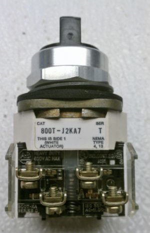 Allen Bradley 800T-J2KA7 Series T 3 Position Selector Maintained Switch 4, 13