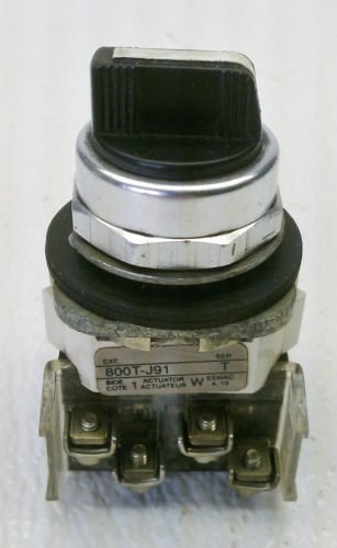 Allen Bradley 800T-J91 Series T 3 Position Selector Switch Spring Return Center